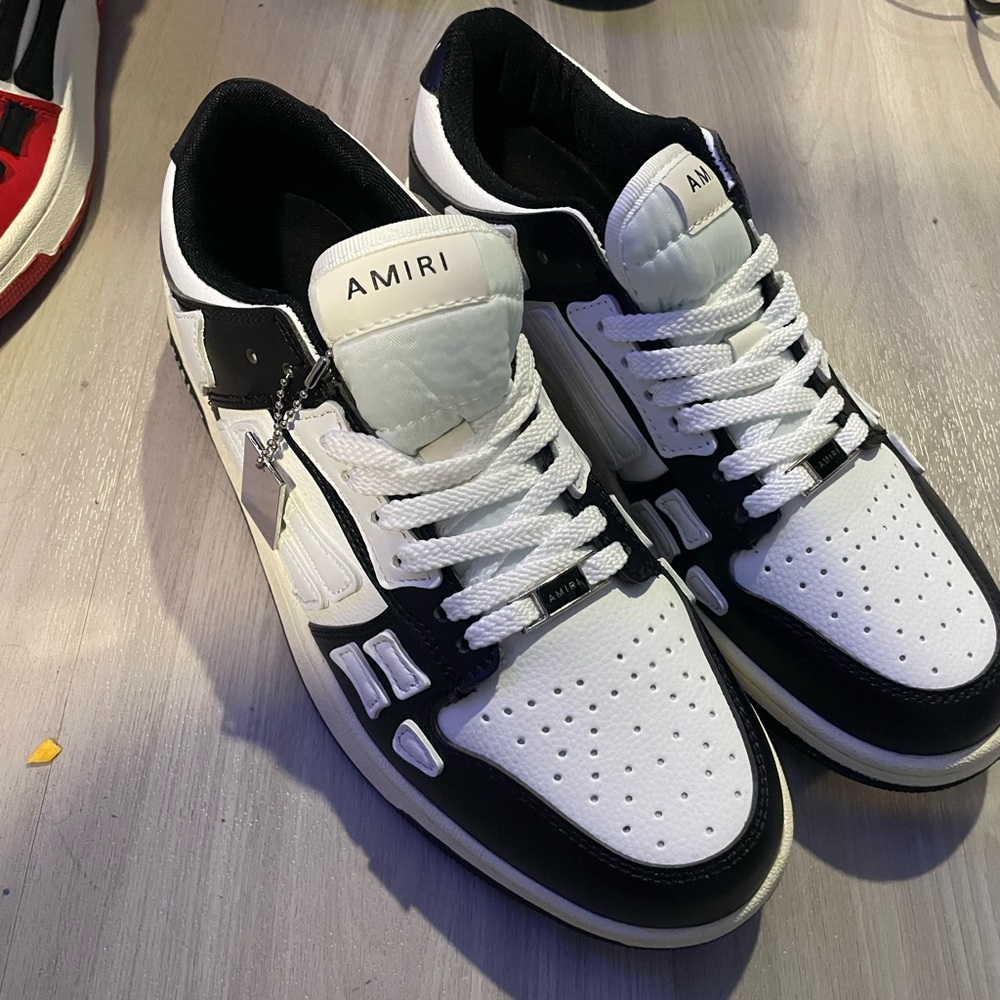 Amiri Black and White Men's Shoes